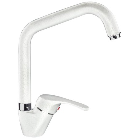 Grifo de cocina monomando blanco