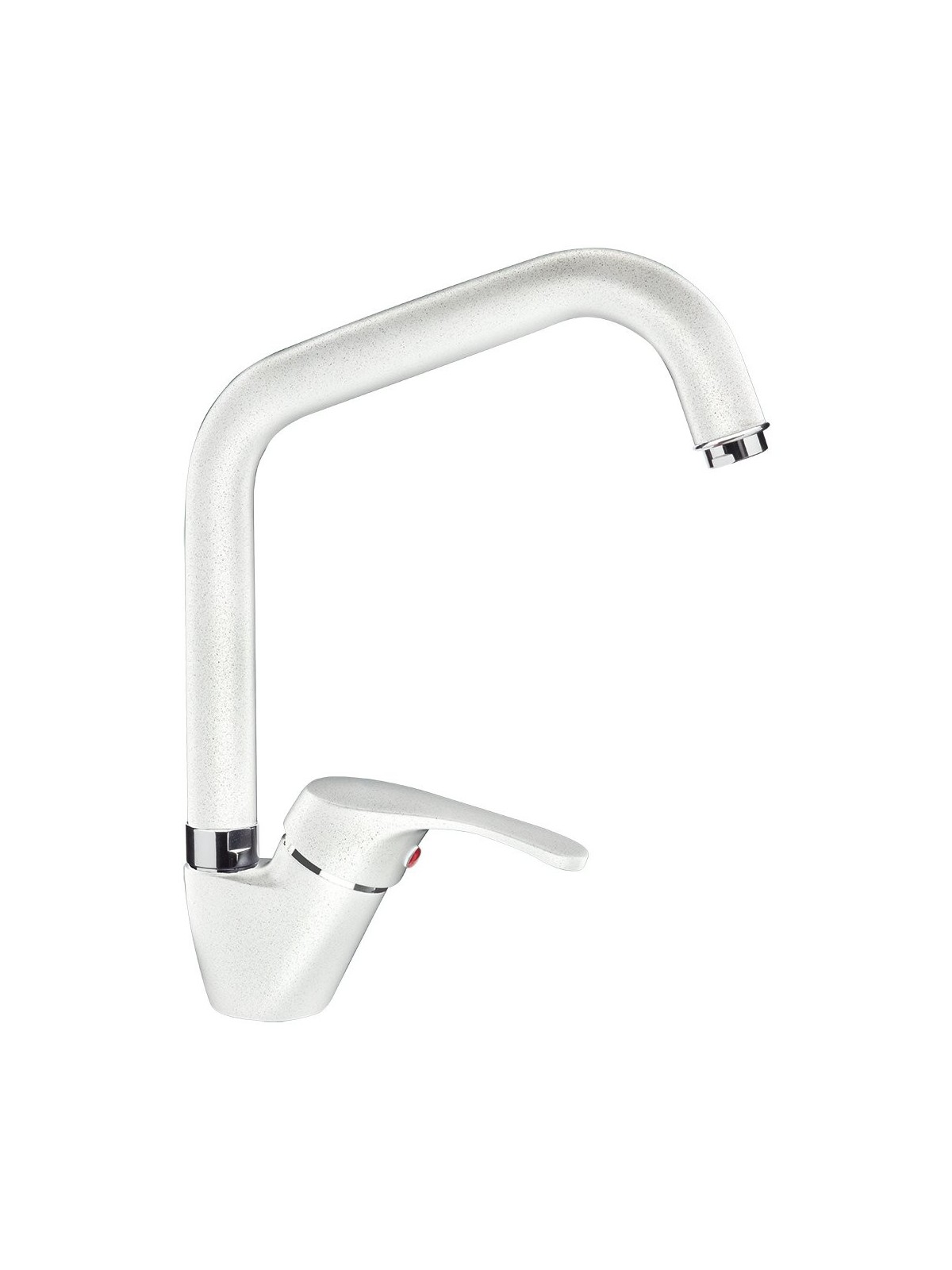Grifo de cocina monomando blanco