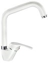 Grifo de cocina monomando blanco