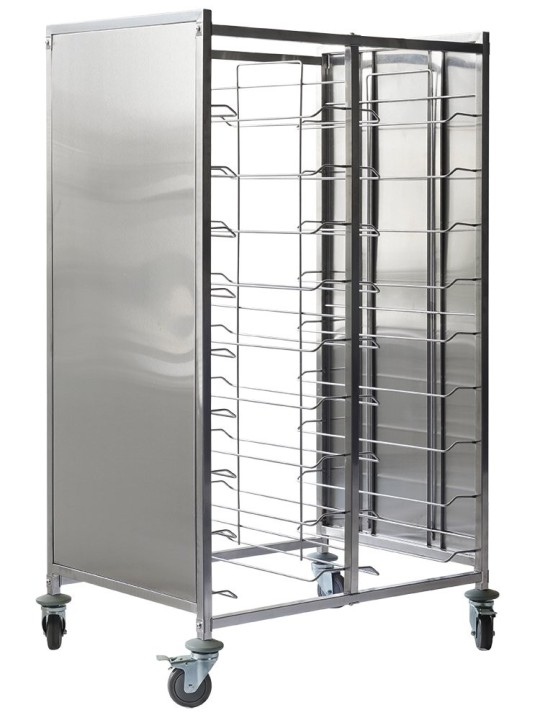 Carro doble para bandejas isotérmicas 18 niveles 92x63x158cm