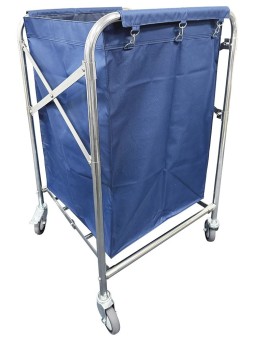 Carro para ropa / lavandería plegable 60x60x120cm