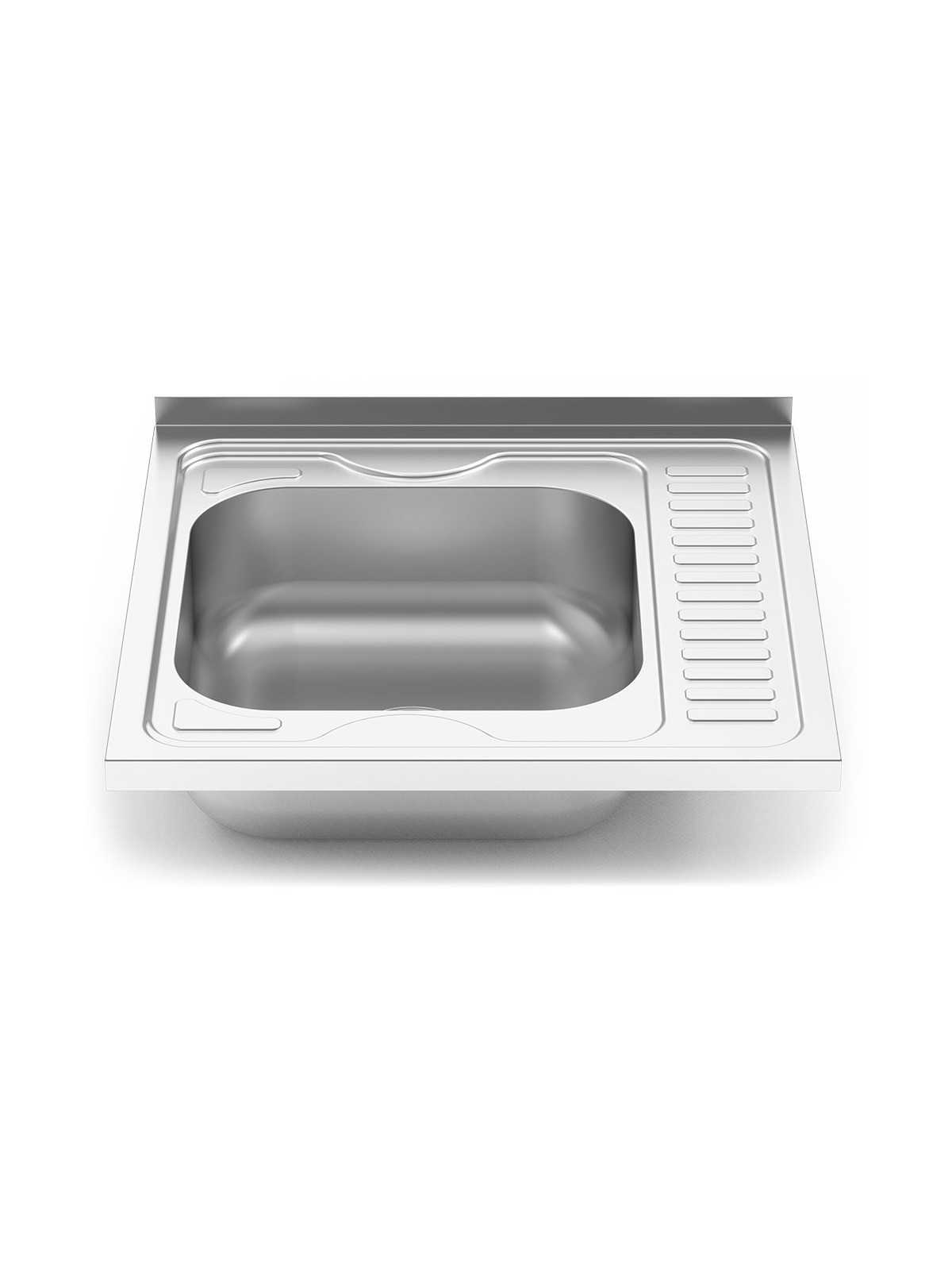 Fregadero 600x600 1 cubeta y 1 escurridor dcha. dimensiones cubeta
