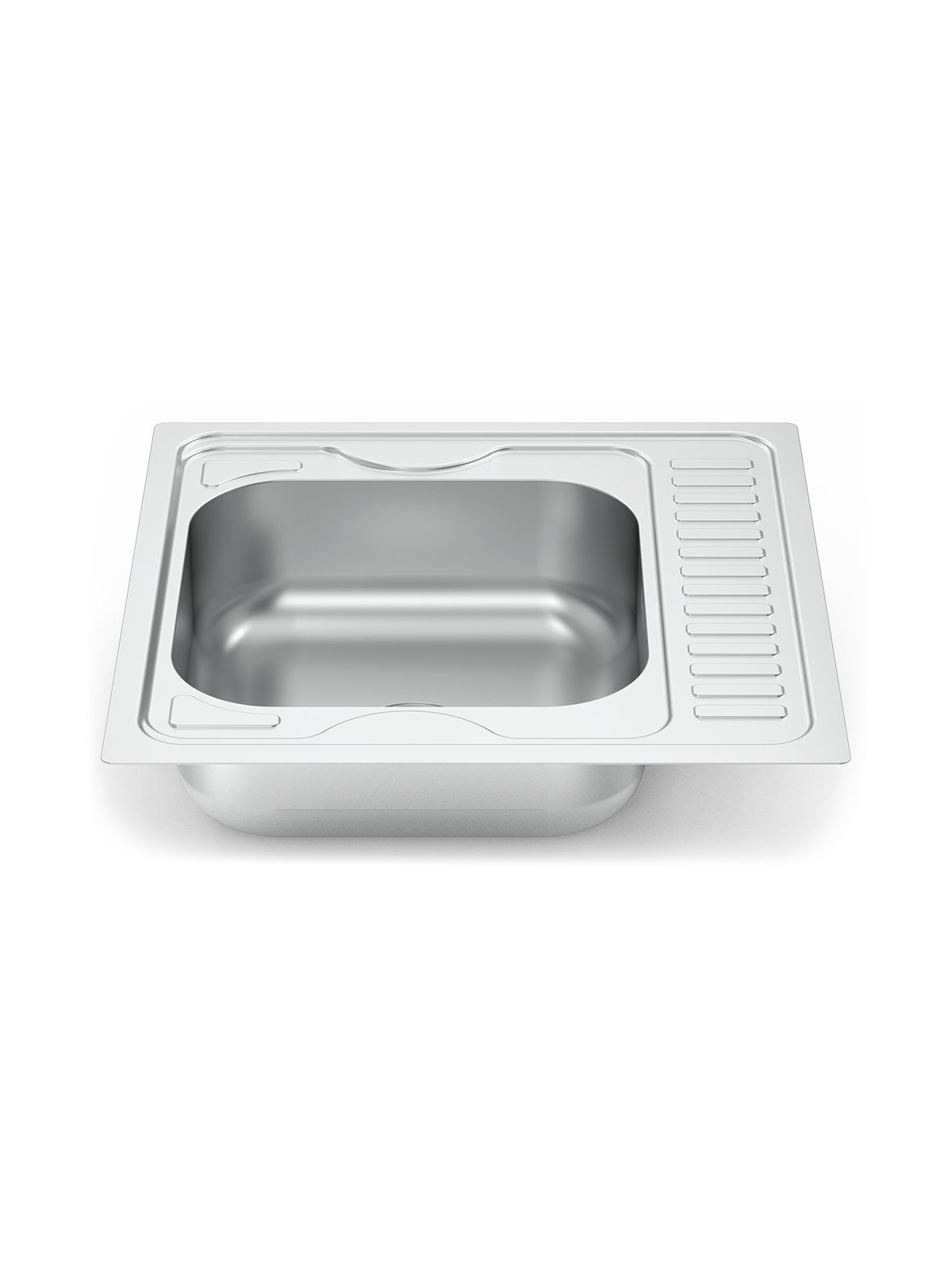 Fregadero para encastrar 600x600 1 cubetas y escurridor (reversible) Dimensiones cubetas