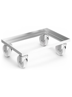 Plataforma rodante inoxidable Euronorm 61x41x20cm