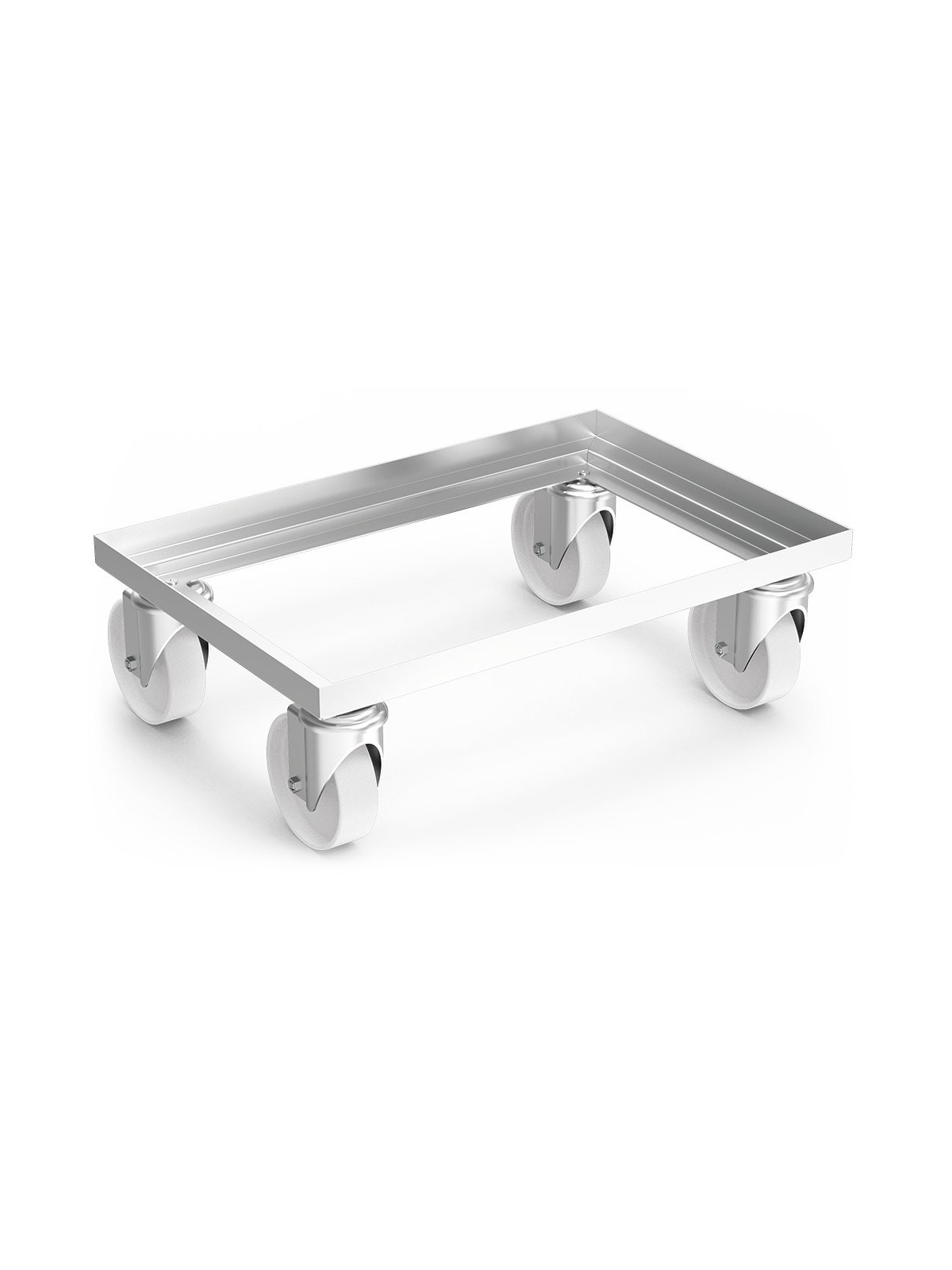 Plataforma rodante inoxidable Euronorm 61x41x20cm
