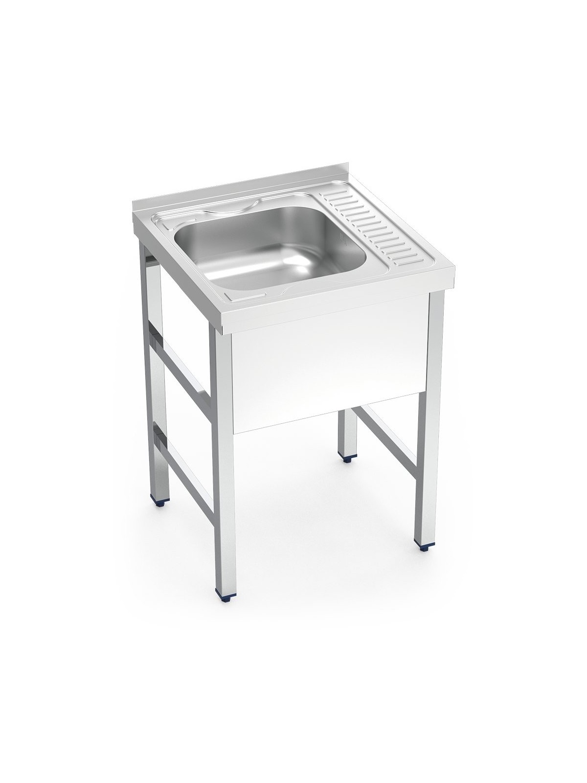Fregadero con soporte 1C, ED Dimensiones cubeta 60x60x85cm