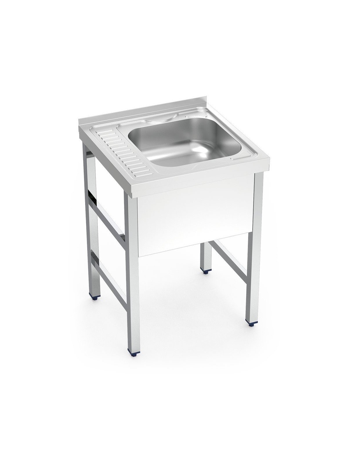 Fregadero con soporte 1C, EI Dimensiones cubeta 60x60x85cm
