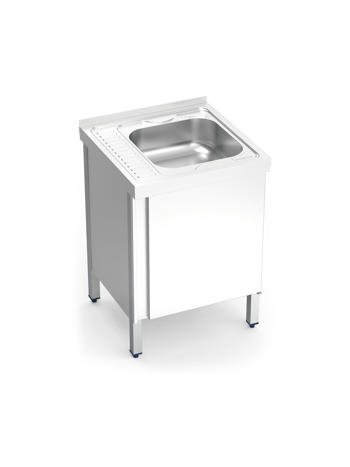 Fregadero c/ptas.abatibles 1C, EI Dimensiones cubeta 60x60x85cm