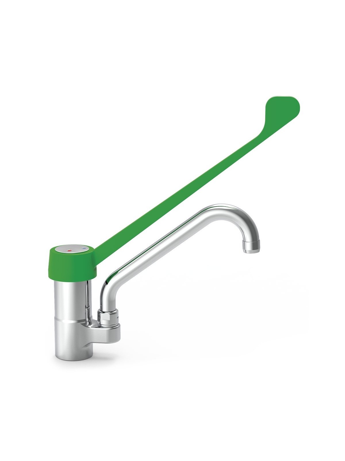 Grifo monomando codo sobremesa dos aguas Serie Ecológica