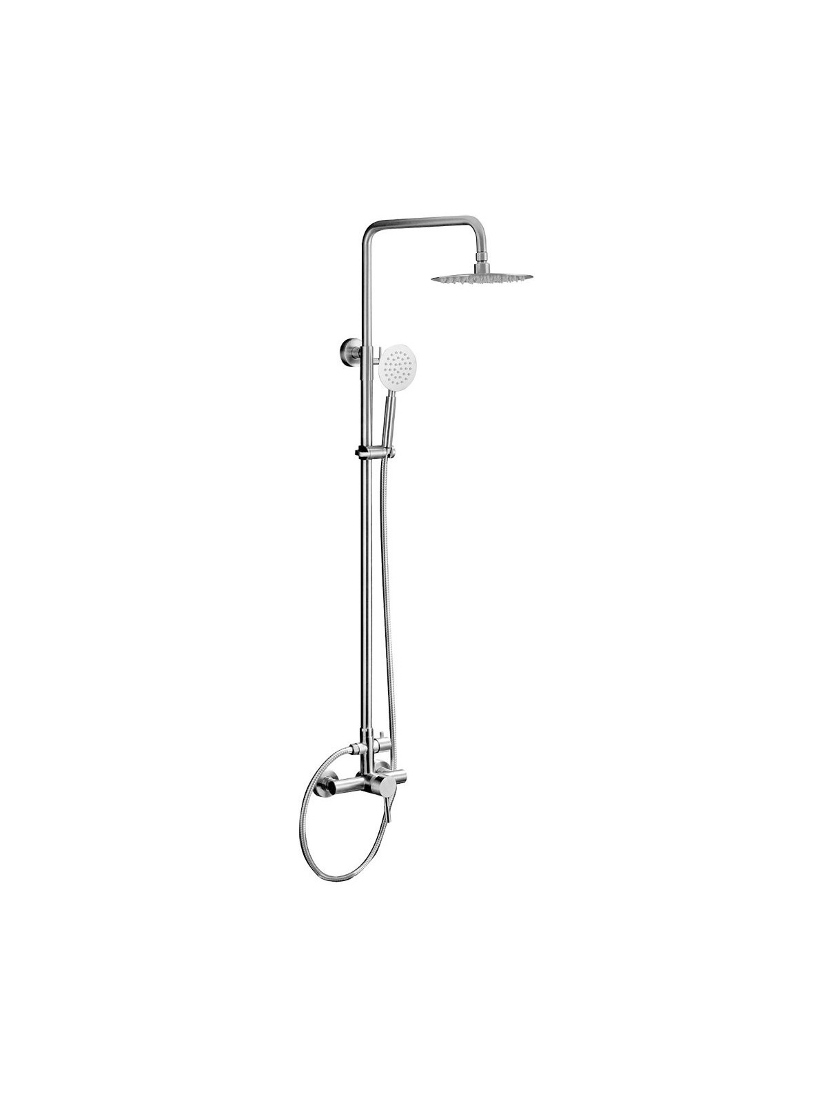 Grifo inoxidable monomando para ducha modelo Eco Redondo
