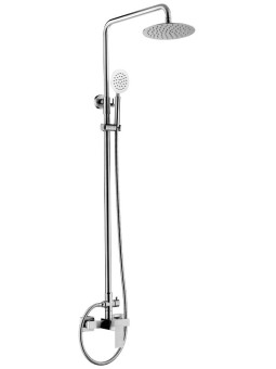 Grifo inoxidable monomando para ducha modelo Eco Cuadrado
