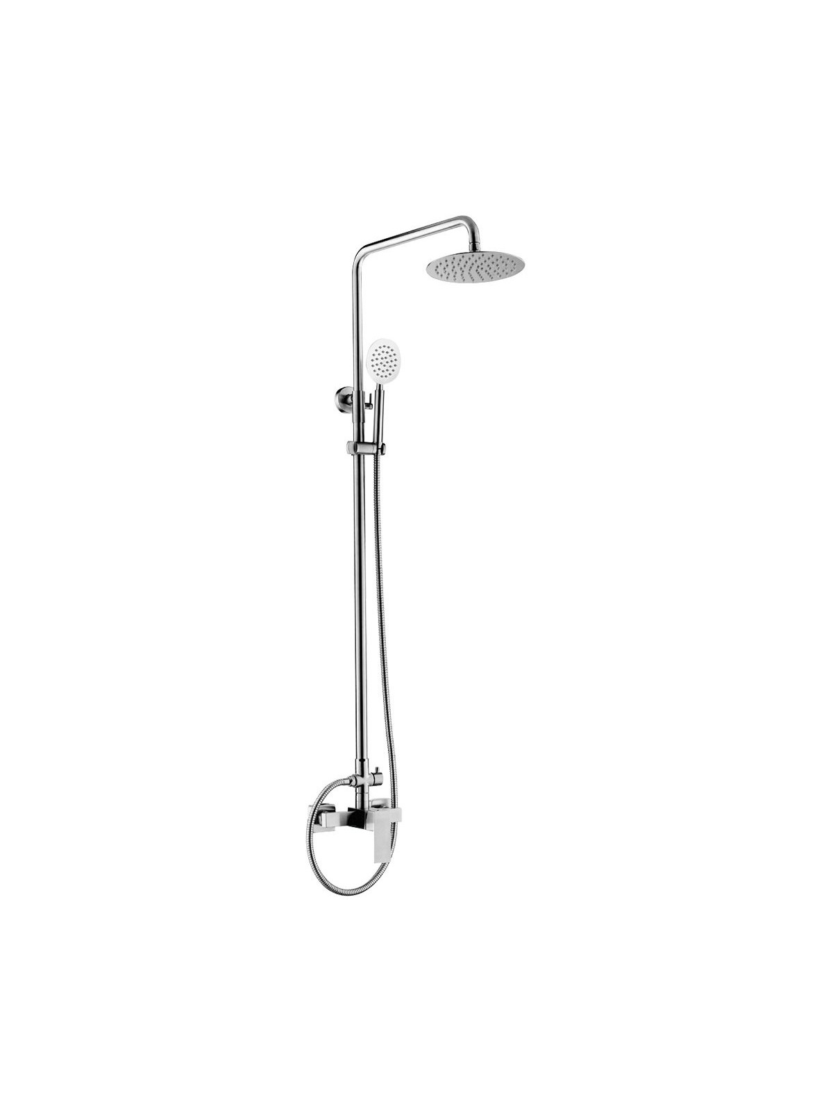Grifo inoxidable monomando para ducha modelo Eco Cuadrado