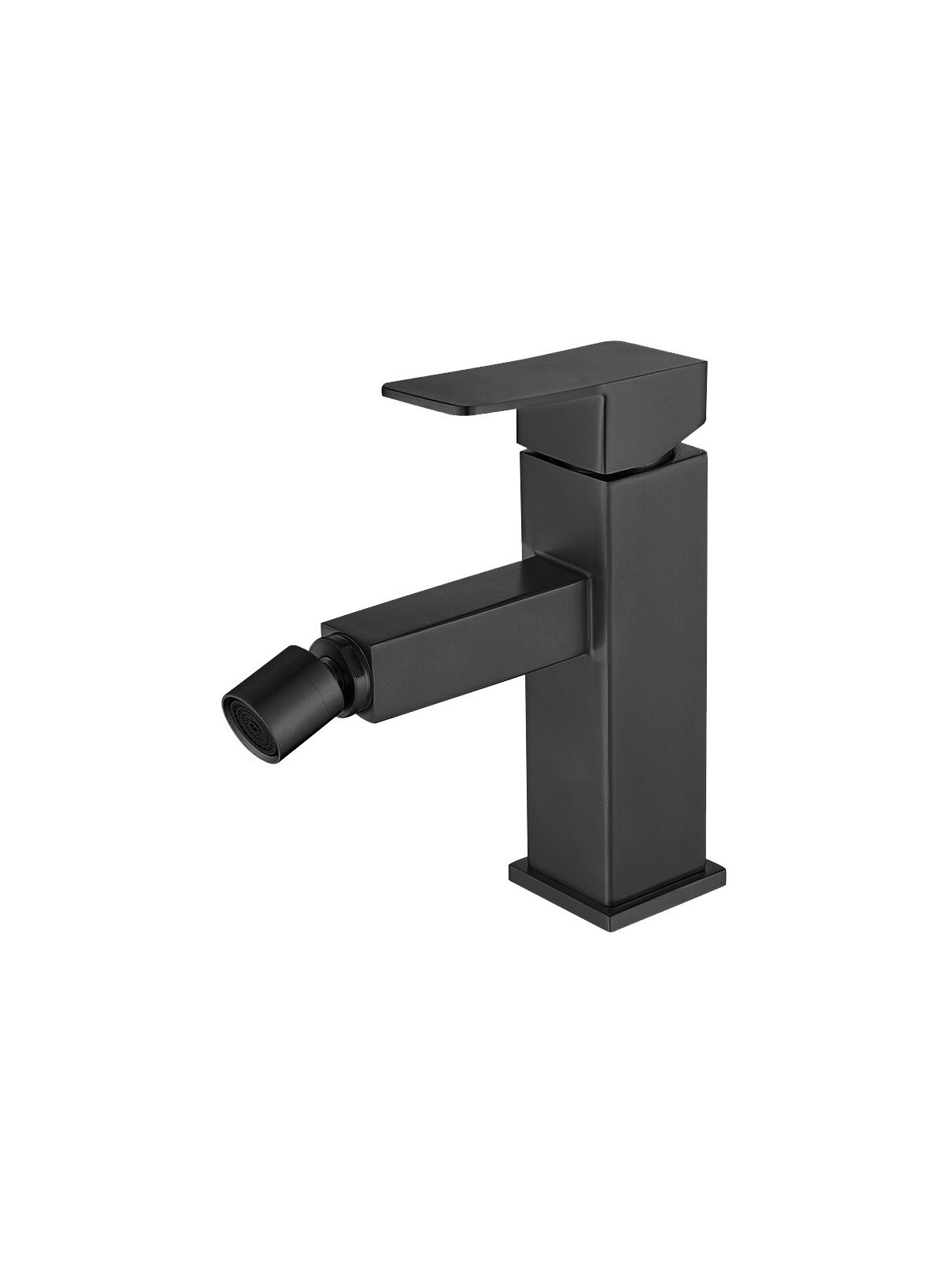 Grifo negro inoxidable monomando para bidé serie Merak