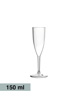 COPA CAVA FLAUTA SAN-ACRILICO REUTILIZABLE 150 CC