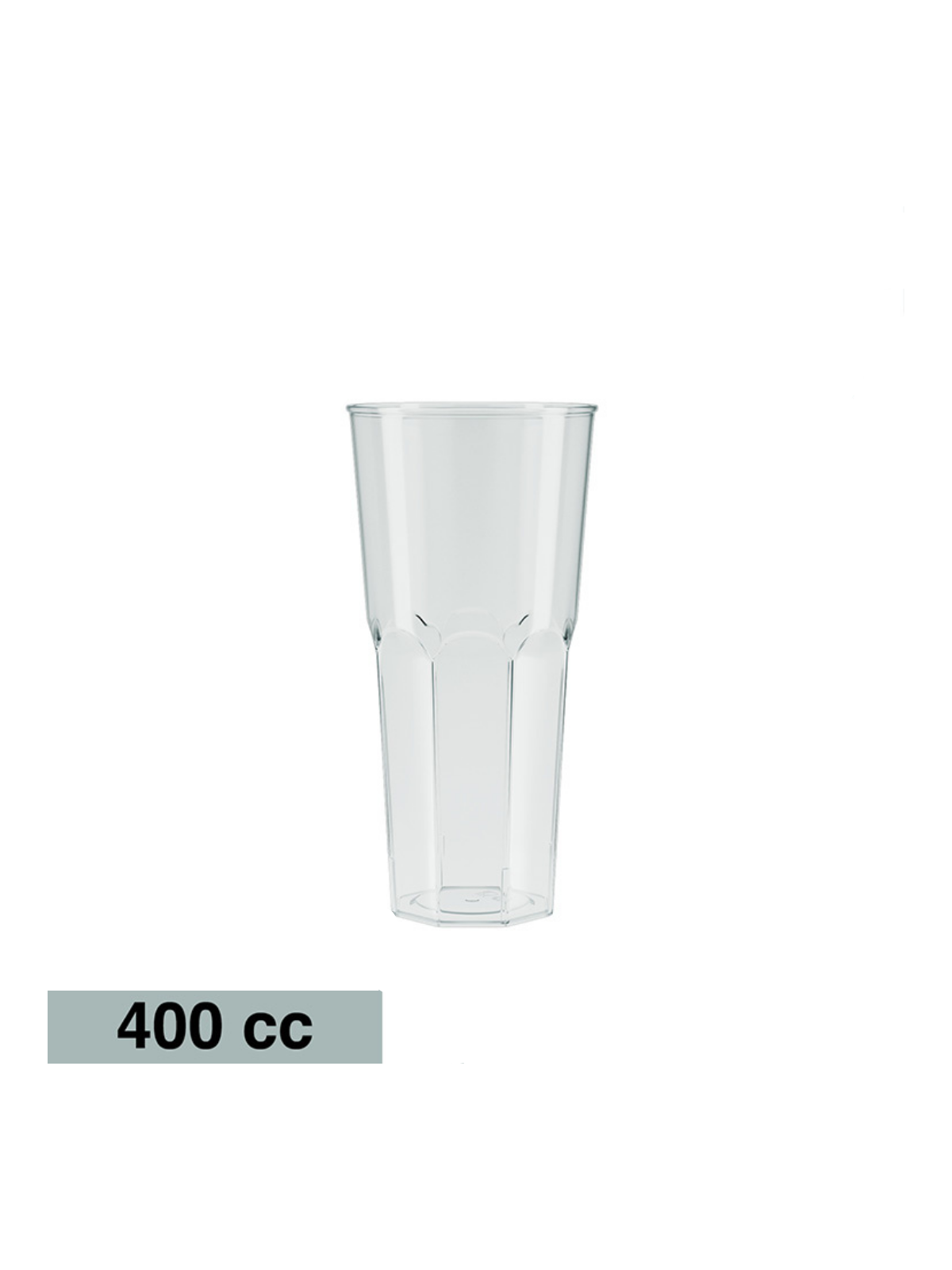 VASO CLASICO ALTO SAN-ACRILICO REUTILIZABLE 400 CC