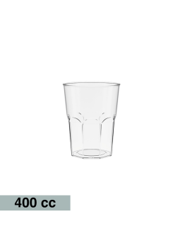 VASO CLASICO BAJO SAN-ACRILICO REUTILIZABLE 400 CC